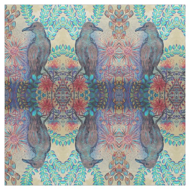 Tissu corbeau (Échantillon)