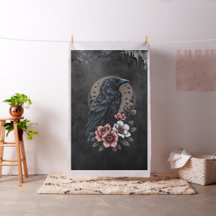 Tissu Corbeau noir