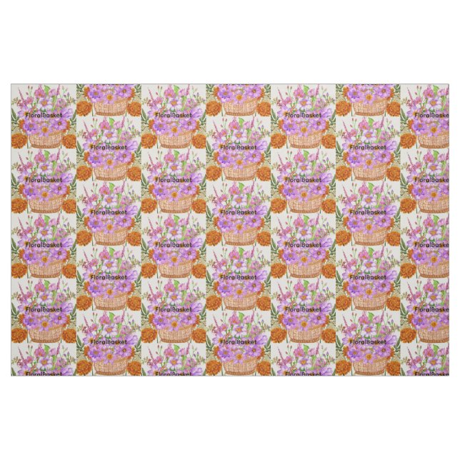 Tissu Corbeille Florale (Fat Quarter)