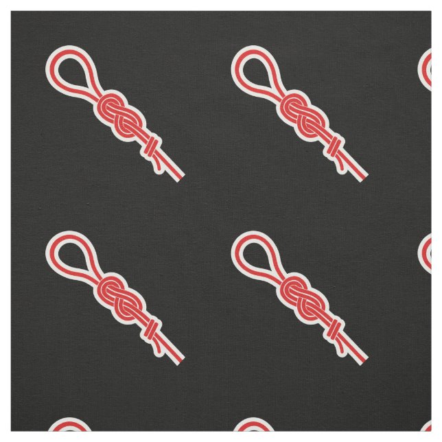 Tissu Corde et noeud d'escalade de roche (Échantillon)