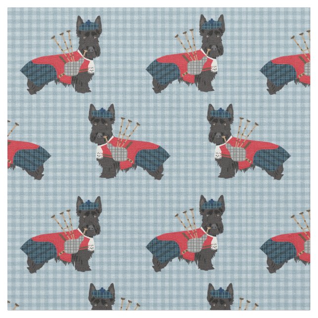 Tissu cornemuse de scottie dog scottish terrier (Fermer)