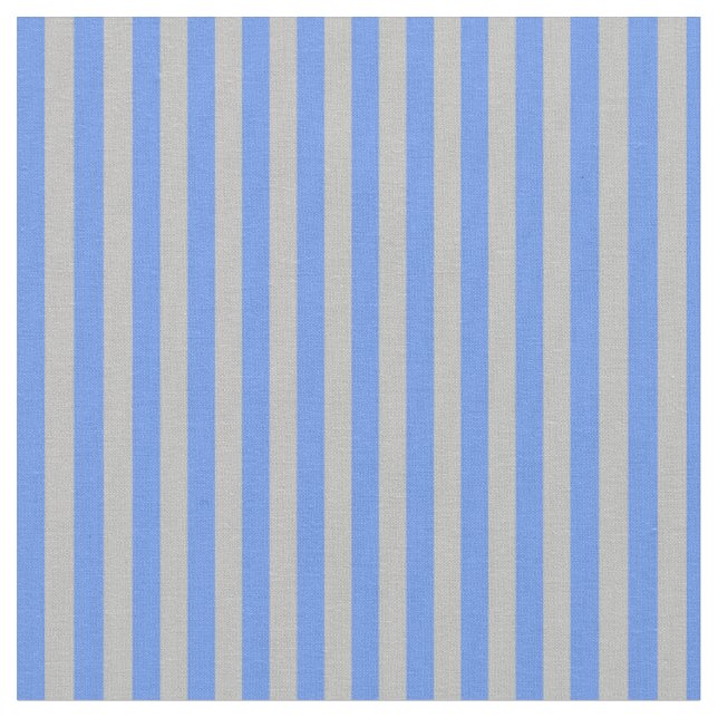 Tissu Cornflower Blue & Grey Lines/Stripes Motif (Fermer)
