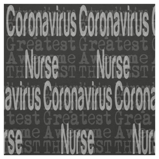 Tissu Coronavirus Nurse Extraordinaire (Échantillon)