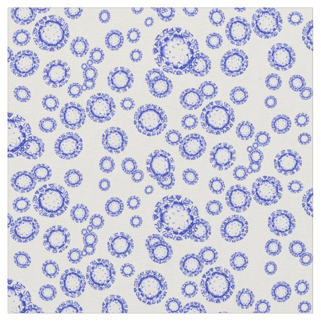 Tissu Coronavirus - Porcelaine (Fermer)
