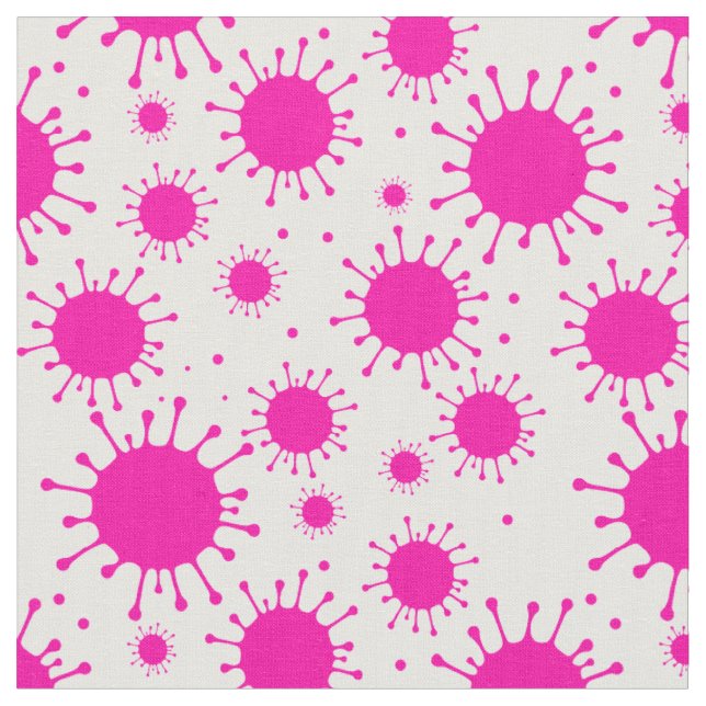 Tissu coronavirus rose (Fermer)