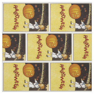 Tissu Correction o'Lantern Halloween de citrouille de