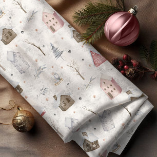 Tissu Cosy Home Christmas Pink ID985