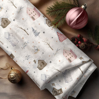Tissu Cosy Home Christmas Pink ID985