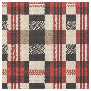 Tissu Cosy Knit Patchwork - Boho Vintage Style Automne 2