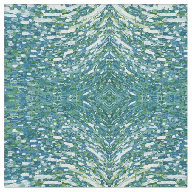 Tissu côtier nautique de vert et blanc bleu (Fermer)