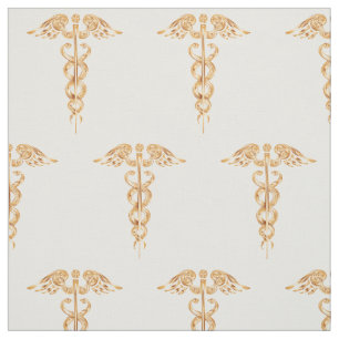 Tissu Coton de Caduceus Gold Médicale