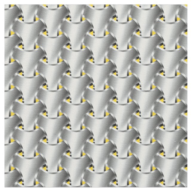 Tissu Cotte de maille sur le jaune (Fermer)