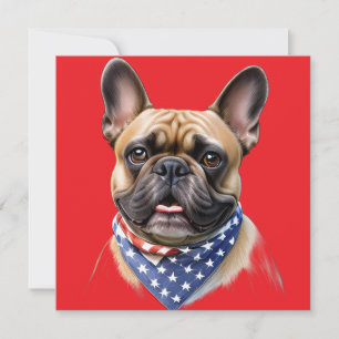 Tissu cou French Bulldog Labor Day Bulldog