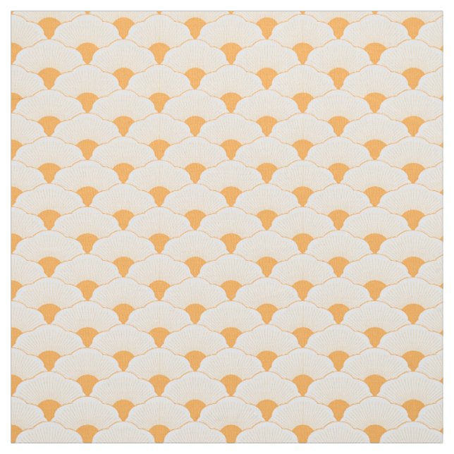 Tissu Coucher de soleil, orange tonale, texture béton (Échantillon)