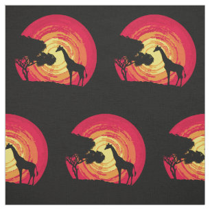 Tissu Coucher du soleil africain