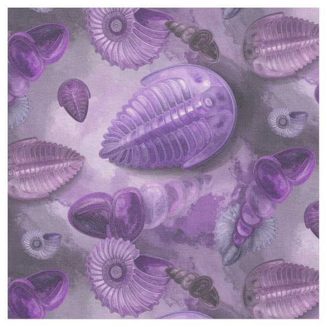 Tissu Couches Fossiles - Texture de pierre - (violet) (Fermer)