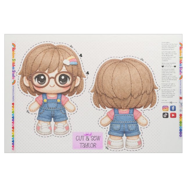 Tissu Coudre et assembler des peluches pour enfants débu (Fat Quarter)