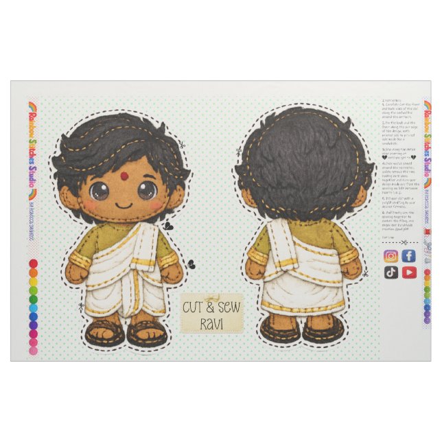 Tissu Coudre et assembler des peluches pour enfants débu (Fat Quarter)