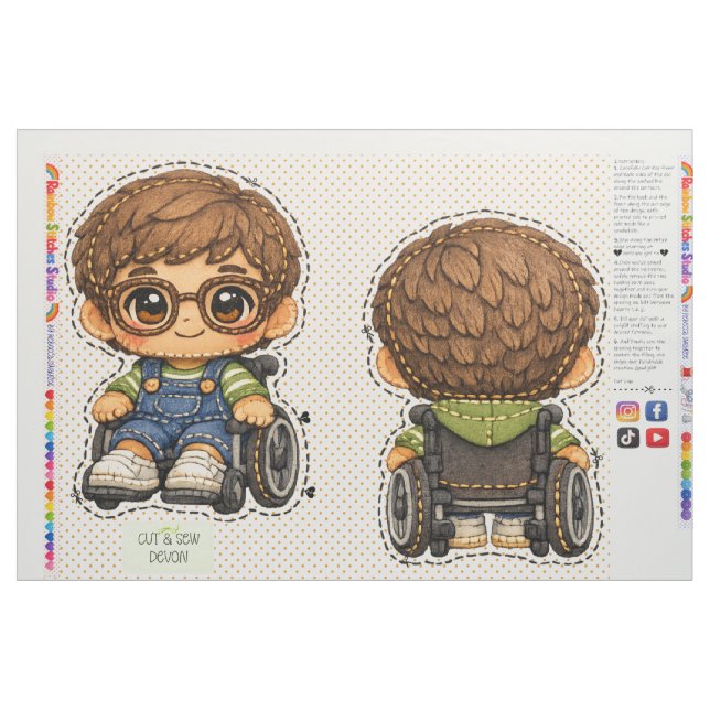 Tissu Coudre et assembler des peluches pour enfants débu (Fat Quarter)