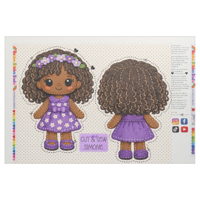 Tissu Coudre et assembler des peluches pour enfants débu (Fat Quarter)