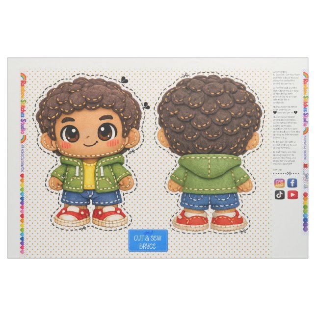 Tissu Coudre et assembler un peluche pour enfants débuta (Fat Quarter)