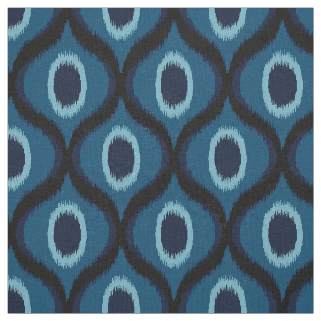 Tissu Couleur bleu foncé design kat marocain (Échantillon)