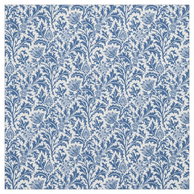 Tissu Couleur de coutume de motif de chardon de William (Échantillon)