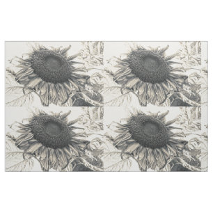 Tissu Couleur de soleil géante Vintage sépia Découpag