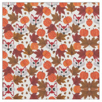 Couleur d'eau Maple Leaf Citrouille Acorn Chat Fox