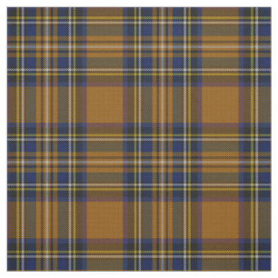 Tissu Couleur multi d'or, bleu, plaid jaune de rayure