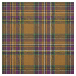 Tissu Couleur multi d'or, vert, plaid jaune pourpre de