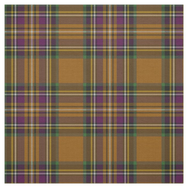 Tissu Couleur multi d'or, vert, plaid jaune pourpre de (Échantillon)