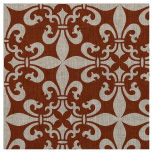Tissu Couleur personnalisable de French Fleur de Lys