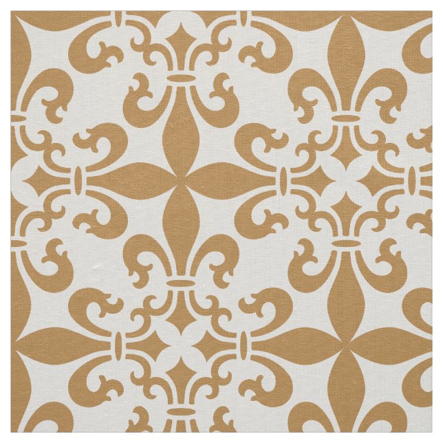 Tissu Couleur personnalisable de French Fleur de Lys (Échantillon)