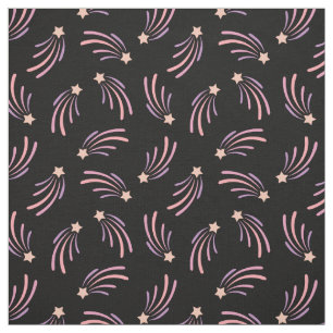 Tissu Couleurs de coucher de soleil pastel mignon Étoile