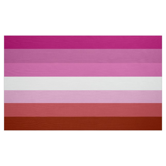 Tissu Couleurs de fierté lesbienne en bâton - (Yard)