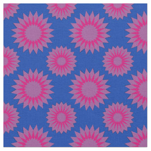 Tissu Couleurs de la fierté bisexuelle / motif de fleur 