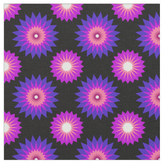 Tissu Couleurs de la fierté genderfluid / motif de fleur