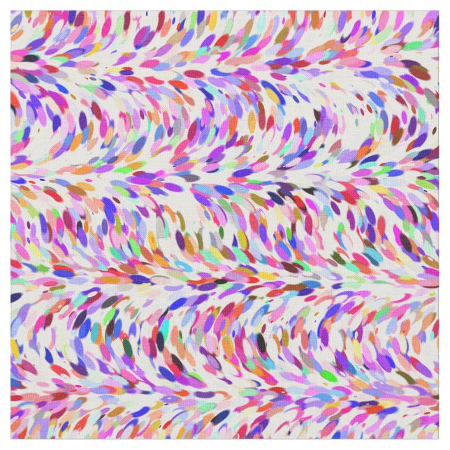 Tissu Couleurs été très brillantes Peinture Motif (Fermer)