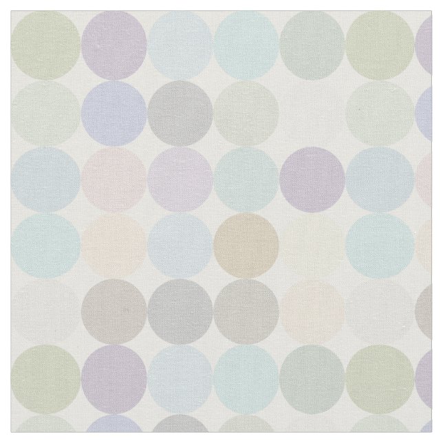 Tissu couleurs pastel grands points (Fermer)