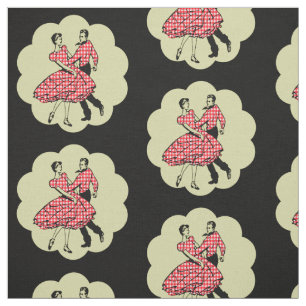 Tissu Country Western Dance Couple Carré Dance ANY COLO