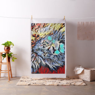 Tissu coup de pied couleur - lion king