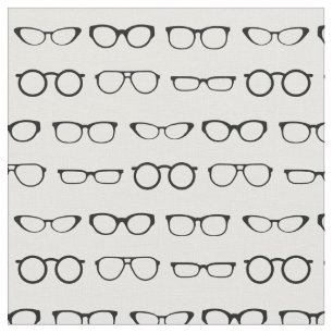 Tissu Coup de verre noir et blanc optique