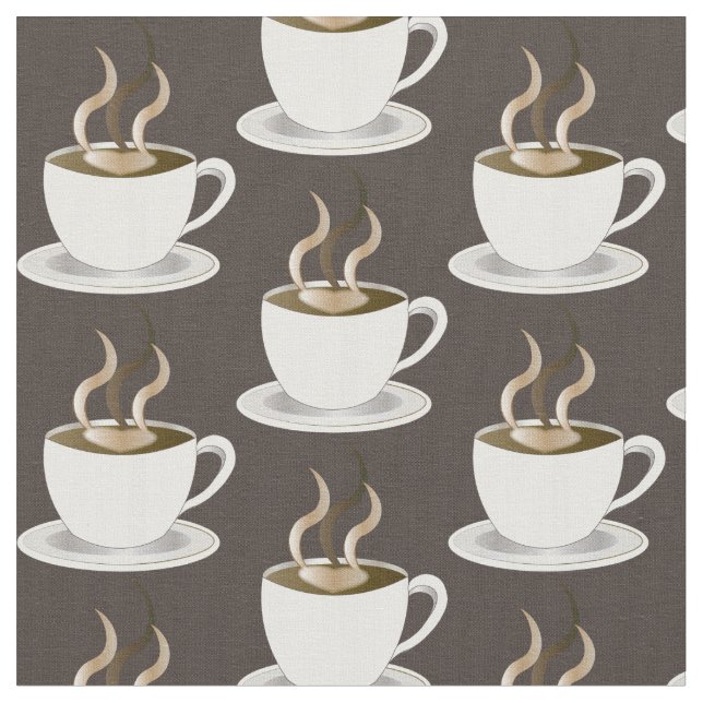 Tissu Coupe à vapeur de Motif de café (Fermer)