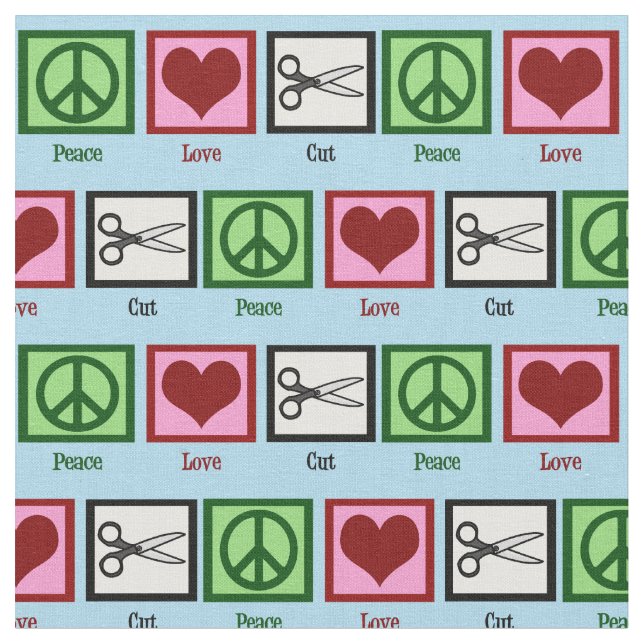 Tissu Coupe d'amour pour la paix (Fermer)