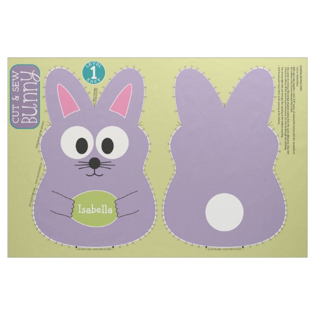 Tissu Couper et mâcher Customisé lapin de Pâques fourré  (Fat Quarter)