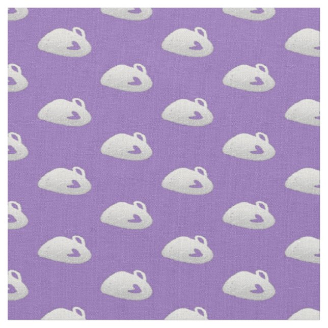 Tissu Coupes d'argent sur violet (Fermer)
