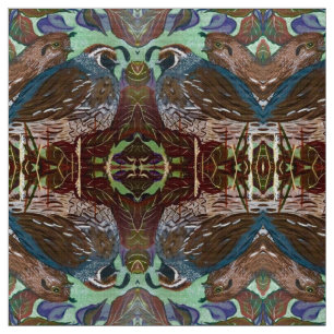 Tissu Couple de caille d'automne