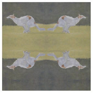 Tissu courant d'art de chien de barzoï