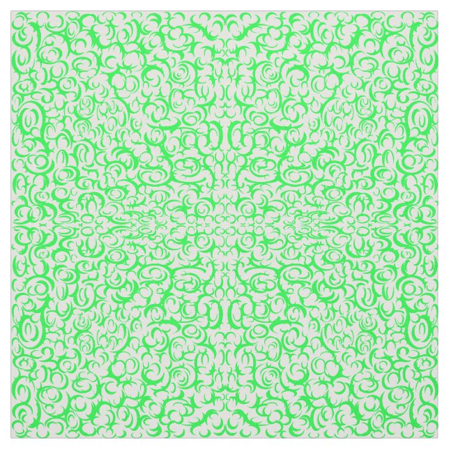 Tissu Courbes vertes (Échantillon)